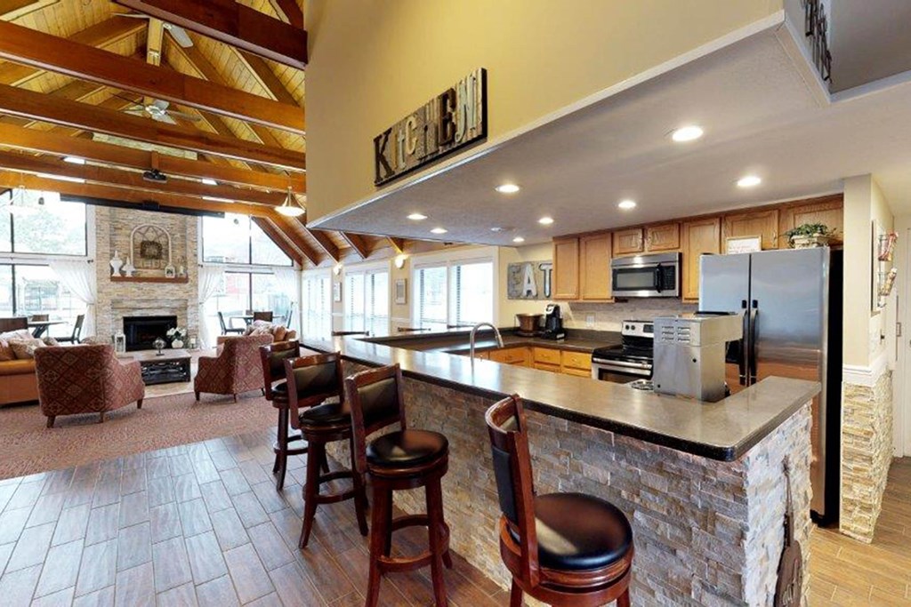 Wooden flooring at Deercross Apartments, Ohio
