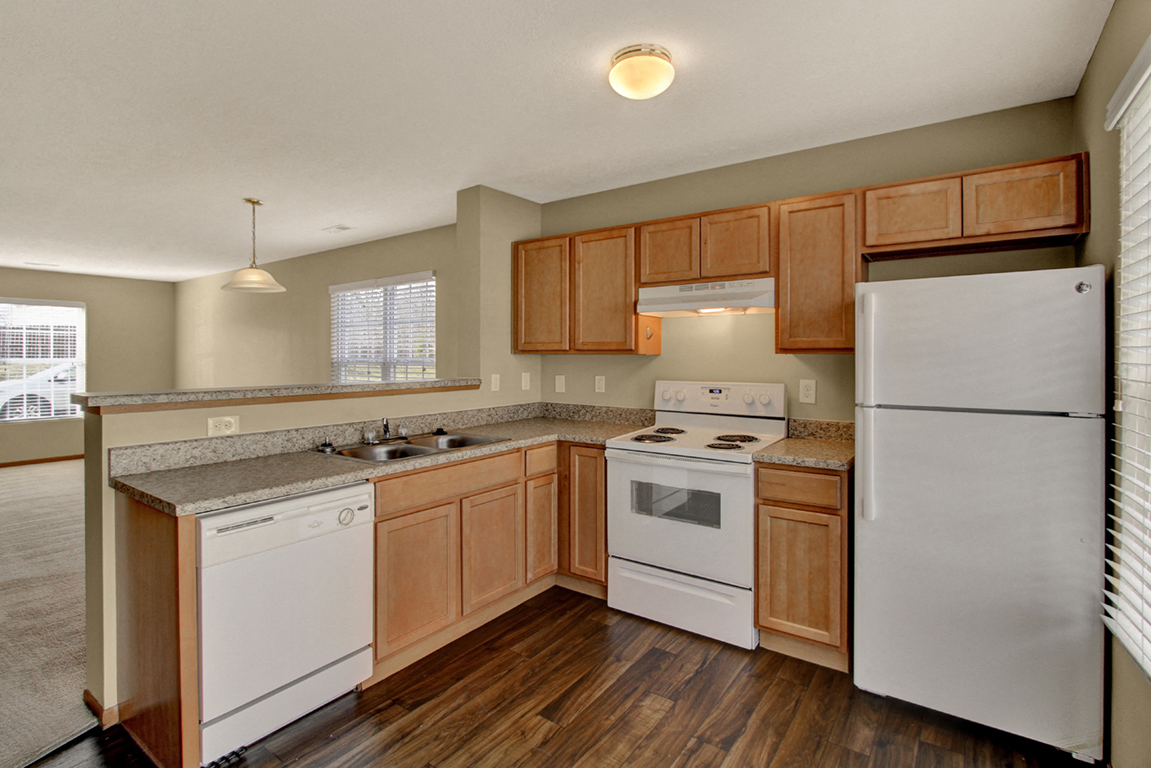 Townhome Kitchen at Brookfield Village Apartments, Ohio