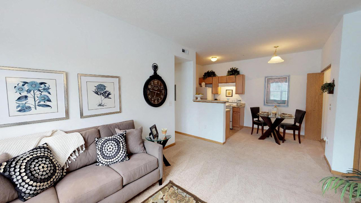 Two Bedroom 1 Bathroom Model A at Brookfield Village in Grove City, OH