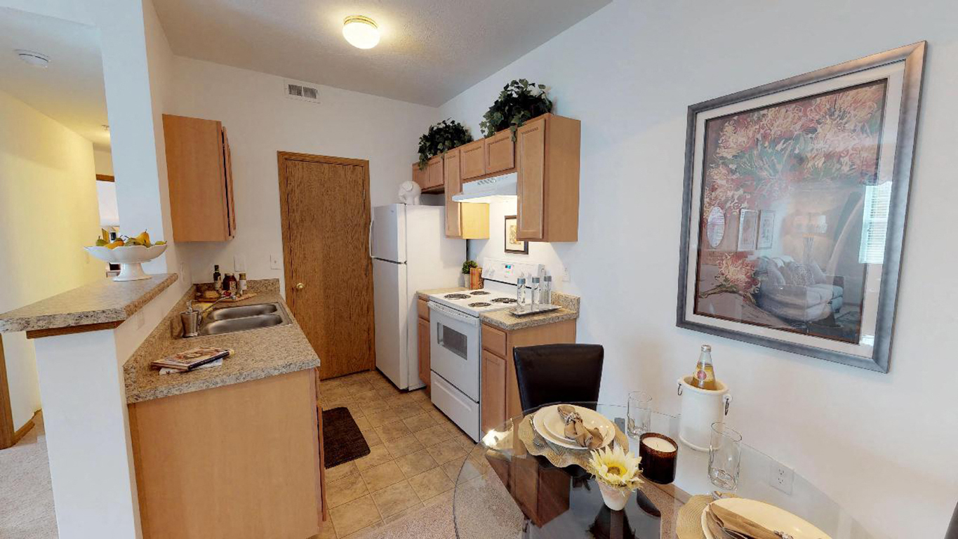 Two Bedroom 1 Bathroom Model C at Brookfield Village Apartments, Grove City