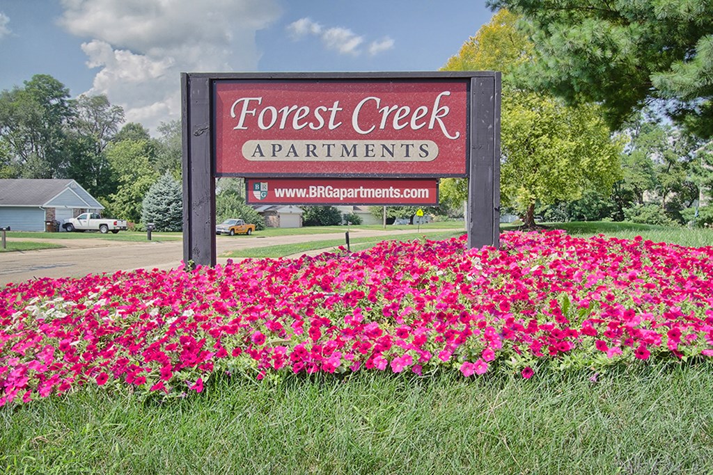 Property Signage at Forest Creek Apartments, Middletown, Ohio