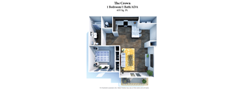 3D 1 Bedroom ADA at Parkway Trails, Florence, Kentucky