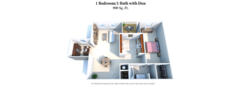 1 Bedroom 1 Bath With Den at Knobs Pointe Apartments, New Albany, Indiana