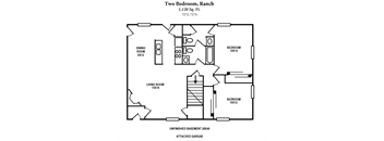 2D Kingswood 2b Ranch 1120SqFt 7272 7274  at The Villas at Kingswood, West Chester