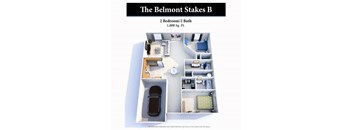 The Belmont Stakes B Floor Plan  at Hartland Place, Lexington, 40517