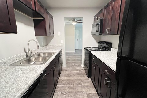 renovated kitchen at Crown Crossing Apartments, Amelia, OH, 45102
