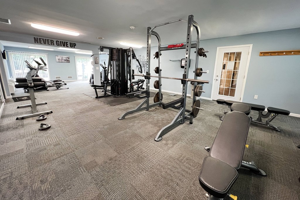 the gym at Deercross Apartments, Ohio, 45236