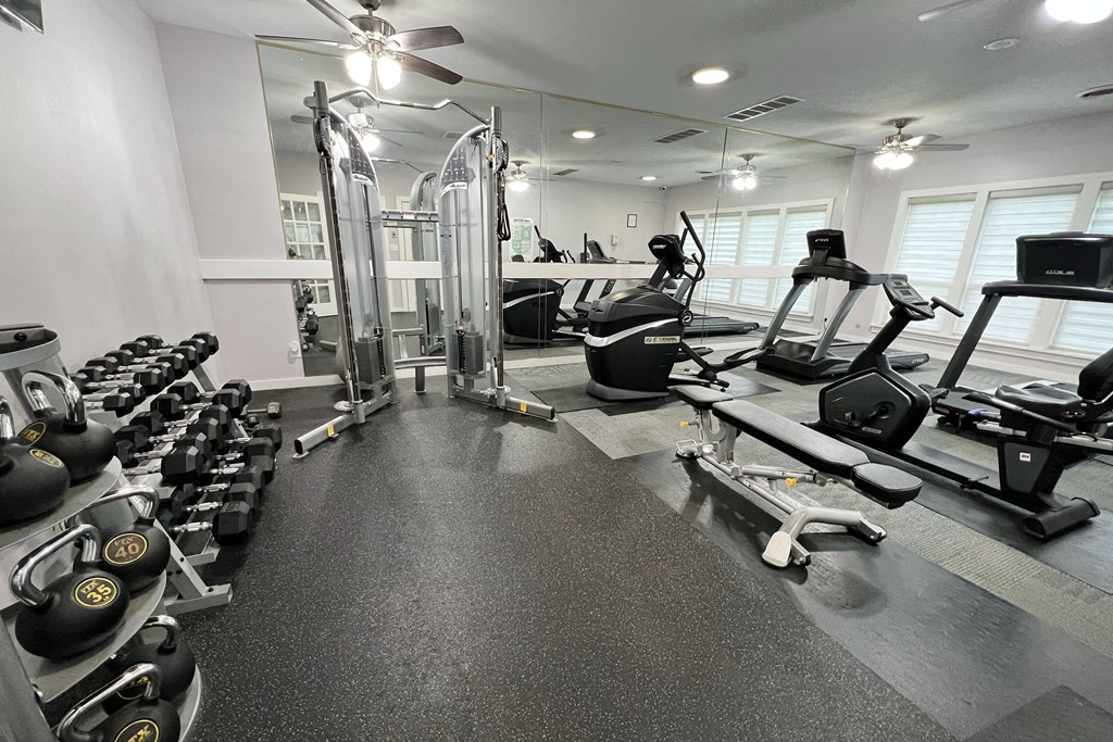 Fitness Center apartments at Steeplechase Apartments, Loveland, 45140