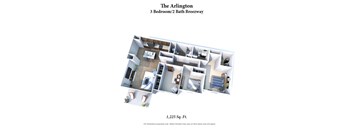3 bed 2 bath at Brookfield Village Apartments, Grove City, OH, 43123