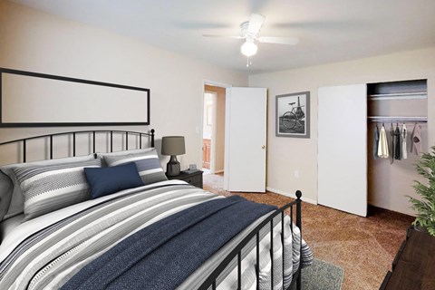 Bedroom at Crown Court Apartments, Florence, KY