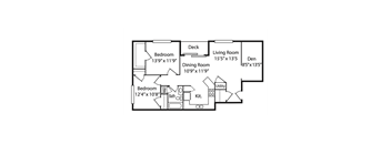 E Floor Plan  at Walton Ridge Apartments, Walton, 41094