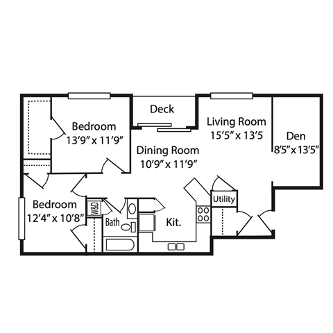 E Floor Plan  at Walton Ridge Apartments, Walton, 41094