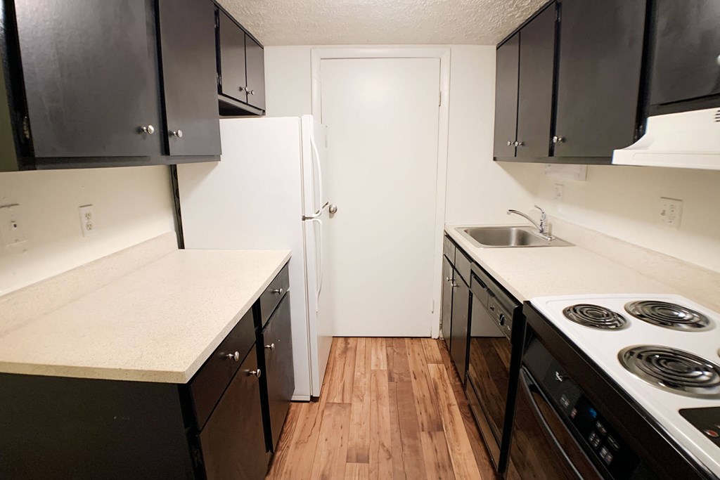 Kitchen with counter table at Miamisburg by the Mall, Ohio
