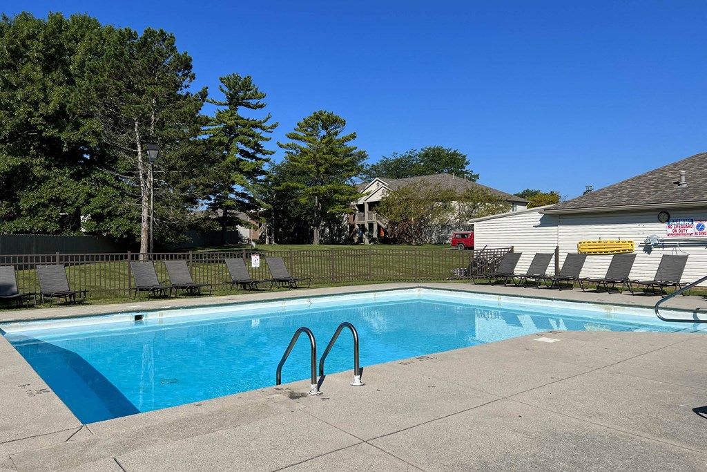 Pool With Sundecks at Eagle Crest Apartments, Galloway