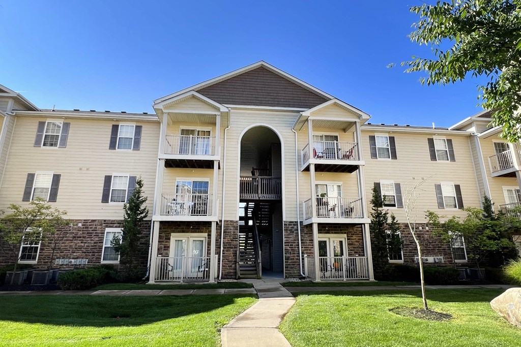 Front Exterior at The Residences at Liberty Crossing, Columbus, 43235