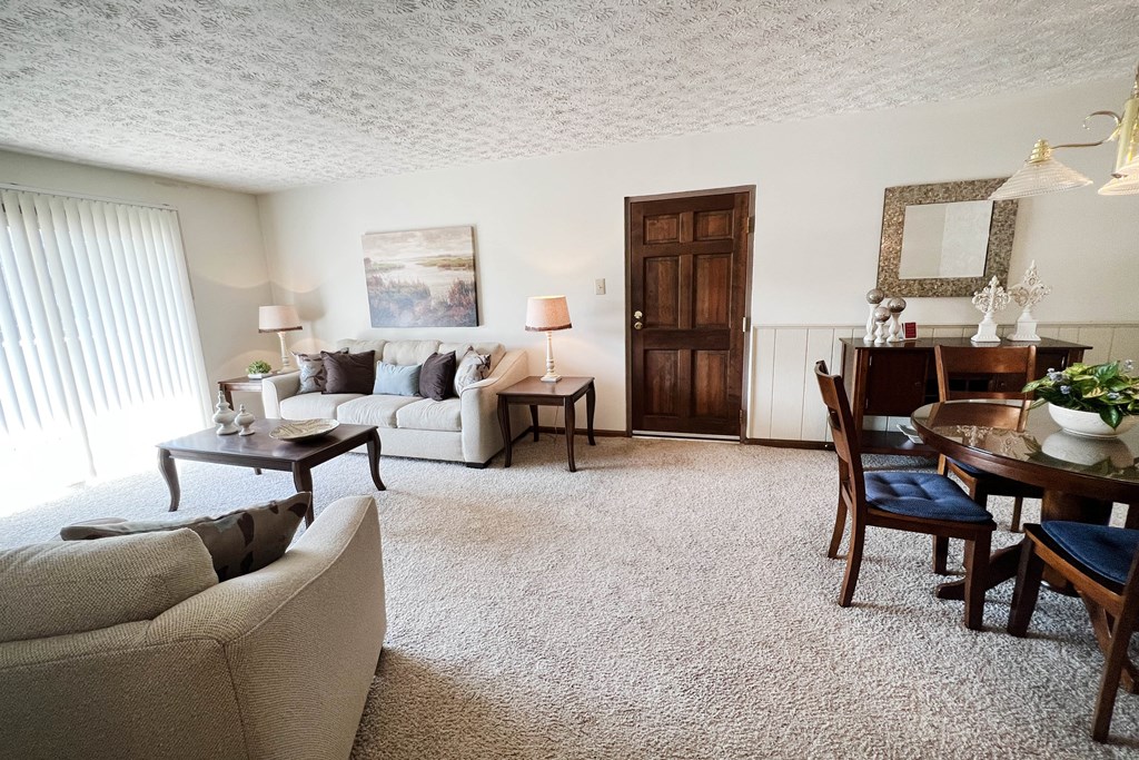Model Living Room at Grace Court, Ft. Mitchell, 41017