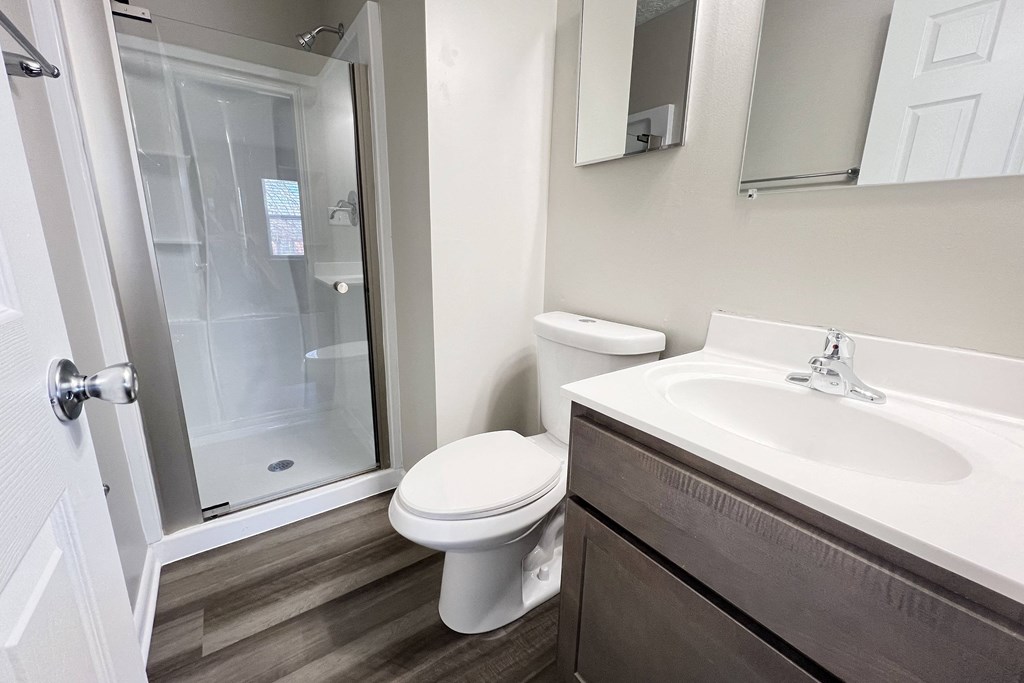 Modern Bathroom  at Revere Village Apartments, Ohio
