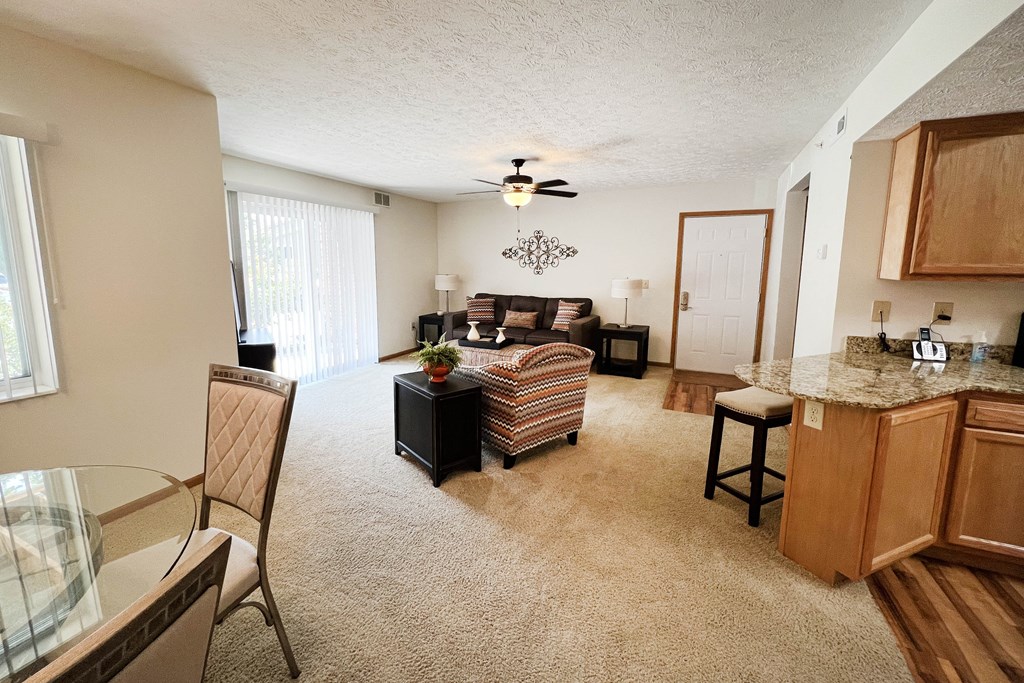 Kitchen And Living Area at The Overlook at Ft. Thomas, Ft. Thomas, Kentucky