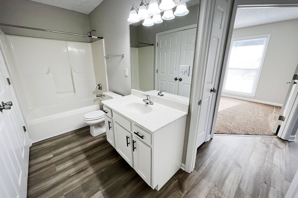 Bathroom With Vanity Lights at Hartland Place, Lexington, KY, 40517
