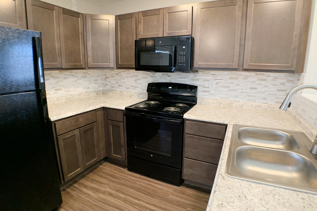 kitchen with updated cabinetry  at Aberdine Place, Georgetown, KY