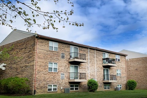 Backside View at Crown Crossing Apartments, Amelia
