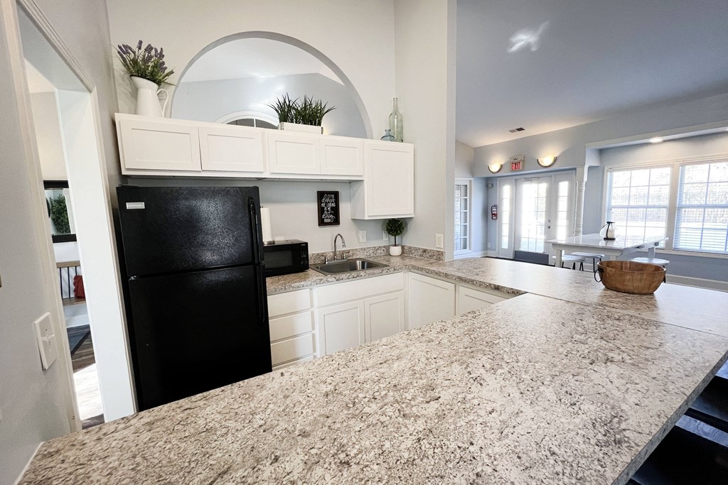 Granite Countertop at Woodhills Apartments, West Carrollton, OH, 45449