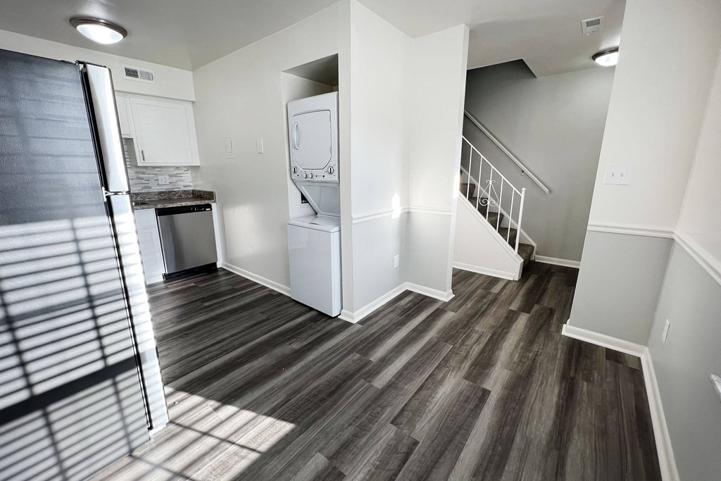 Walnut Creek Townhomes Kitchen with Washer and Dryer Connections at Walnut Creek Townhomes, Cincinnati