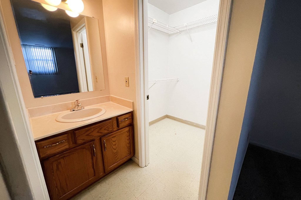 Bathroom With Storage Area at The Overlook at Ft. Thomas, Ft. Thomas, 41075