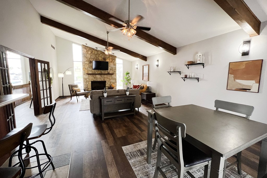 Crown Ridge Clubhouse interior at Crown Ridge Apartments, Ohio