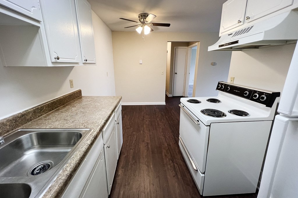 Kitchen With Custom Cabinetry  at Barkley Ridge Apartments, Southgate, Kentucky