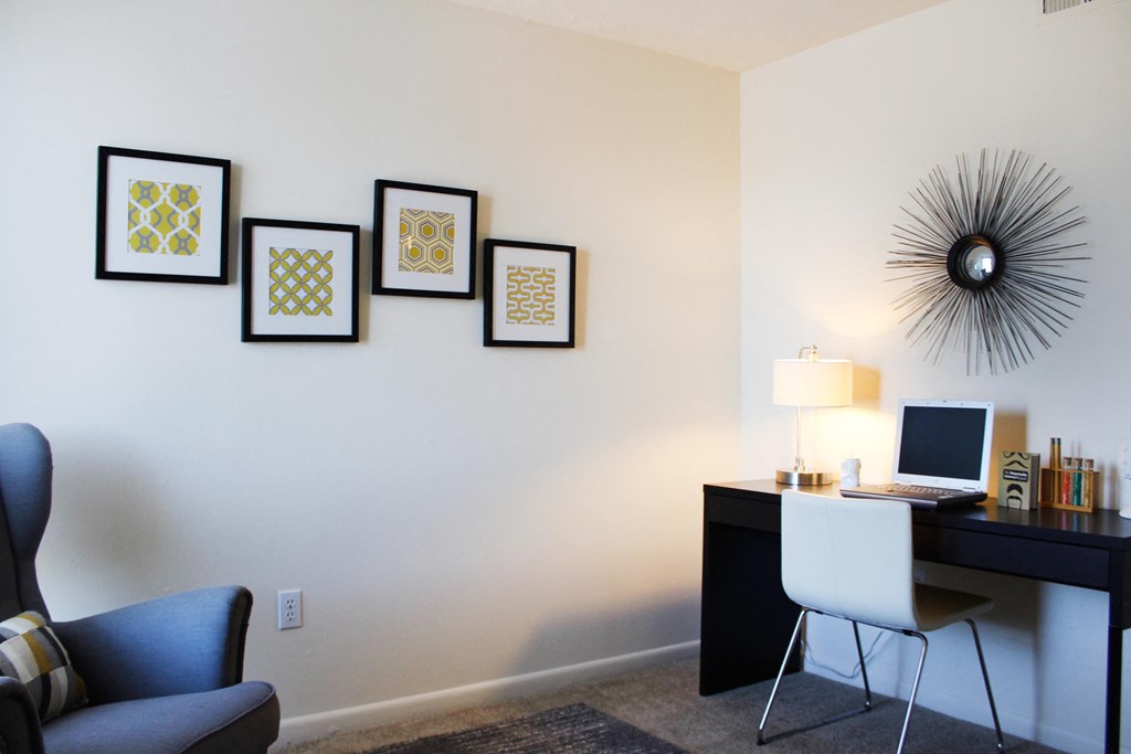 Frames on the wall at Miamisburg by the Mall, Miamisburg