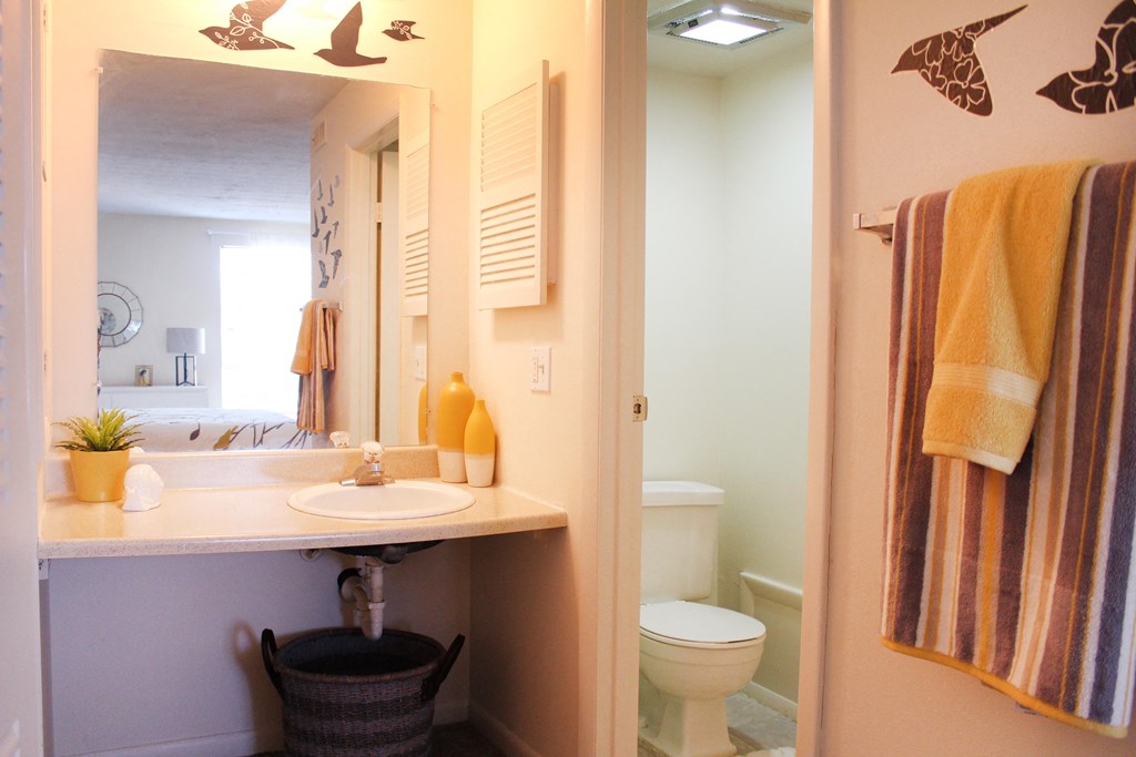 Bathroom with toilet at Miamisburg by the Mall, Miamisburg