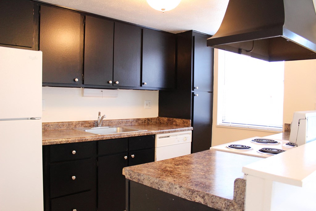 Dark wooden cabinets at Miamisburg by the Mall, Ohio