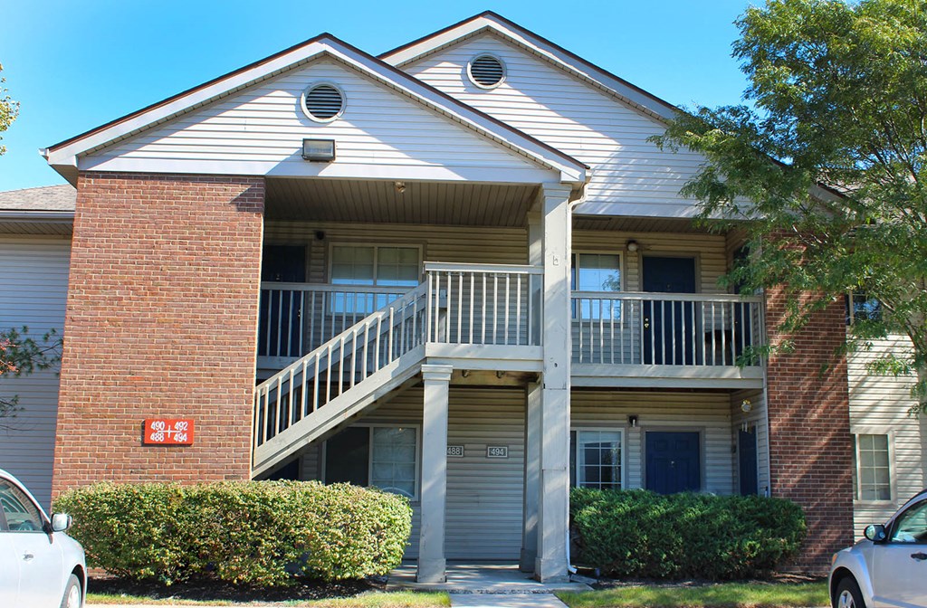 Balcony View With Exterior at Eagle Crest Apartments, Galloway, 43119