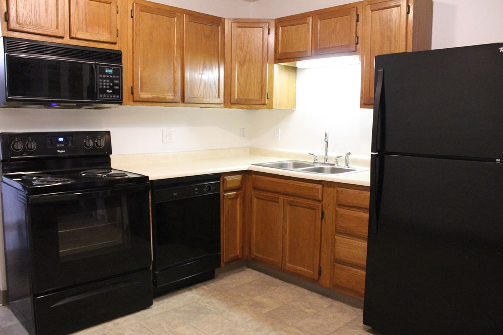 Cabinets of wood at Quail Meadow Apartments, Cincinnati, 45240
