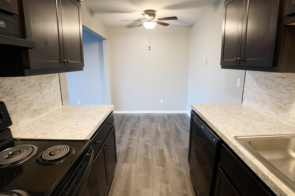 Crown Pointe Renovated Kitchen at Crown Pointe Apartments, Covington