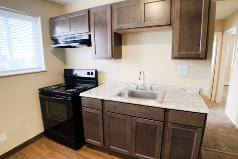 Kitchen Area at Crown Court Apartments, Florence, KY