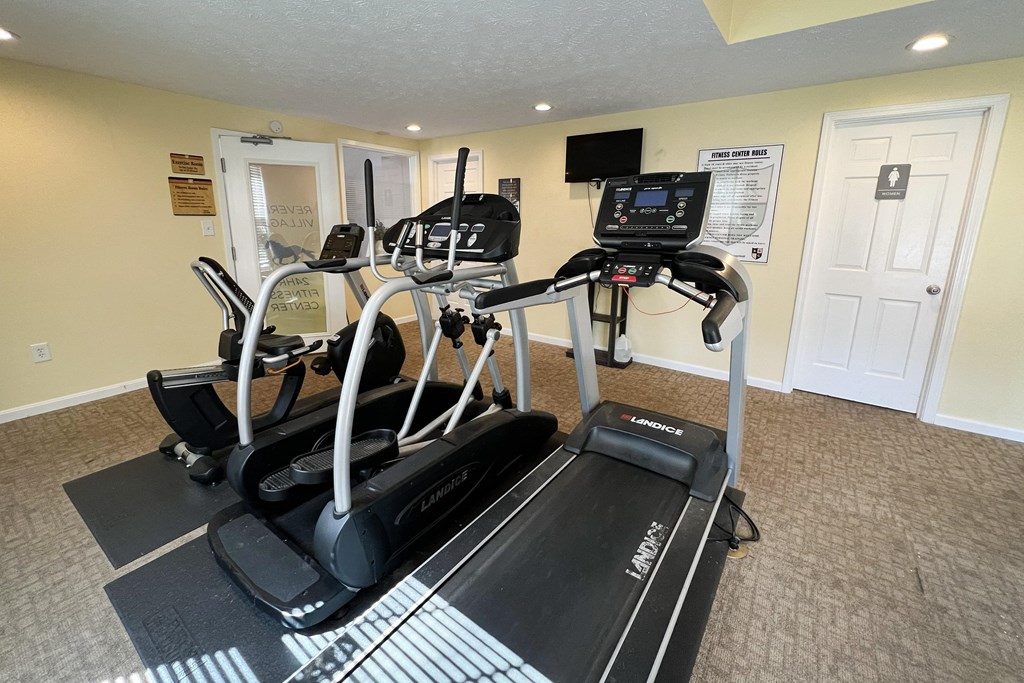 the gym at the village apartmentsat Revere Village Apartments, Centerville