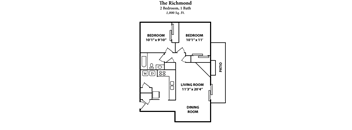 Richmond Floor Plan at 450 on Keeneland, Kentucky