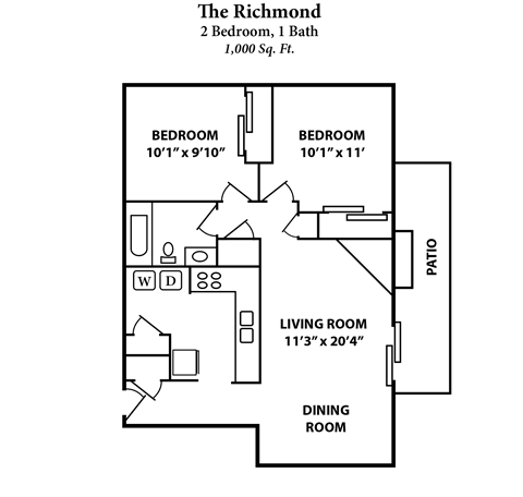 Richmond Floor Plan at 450 on Keeneland, Kentucky