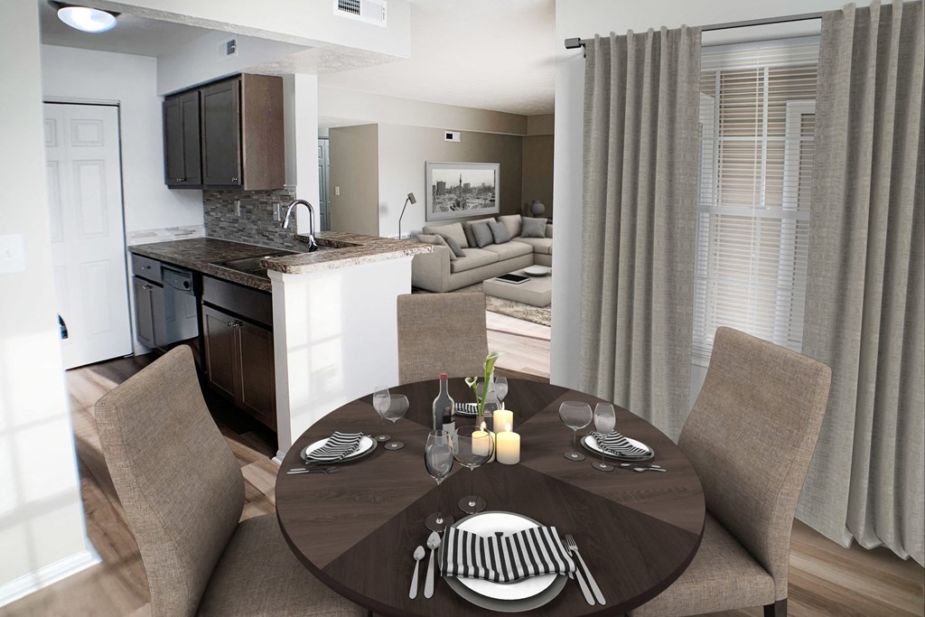 Dining Area at Steeplechase Apartments, Loveland, Ohio