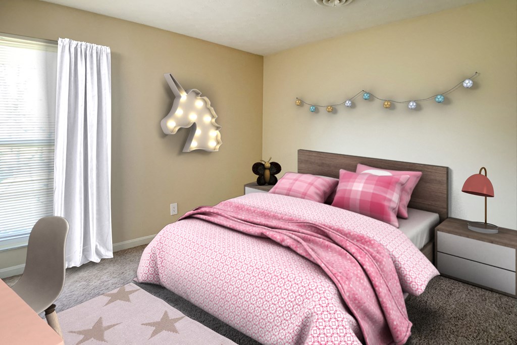 virtual bedroom at Timber Ridge Apartments, Ohio, 45241