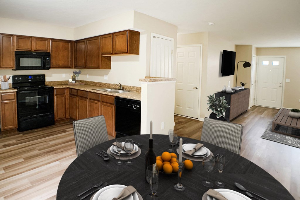 Dining And Kitchen at The Residences at Liberty Crossing, Columbus