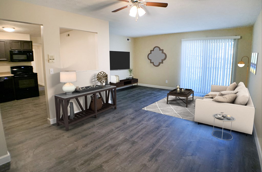 Quail Meadow Living Room at Quail Meadow Apartments, Cincinnati, 45240
