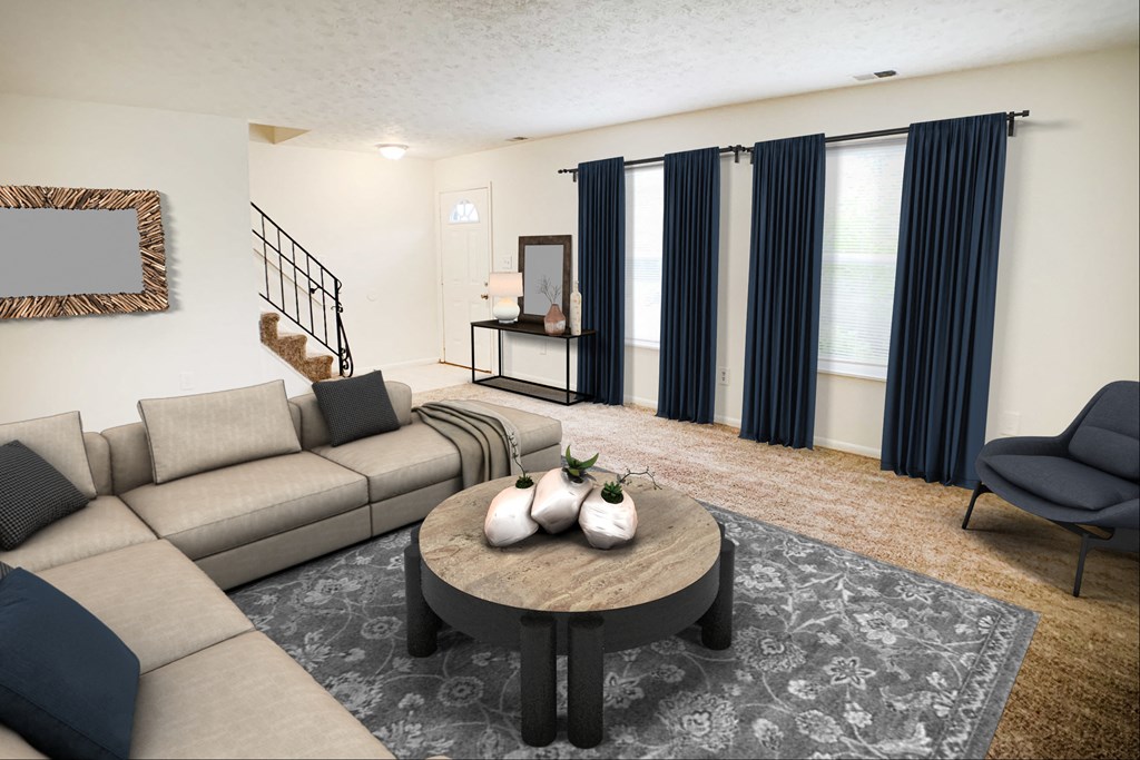Virtual Living Room at Revere Village Apartments, Centerville, OH, 45458