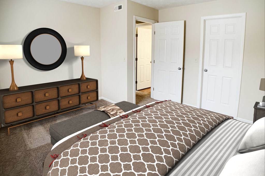 Bedroom at Forest Creek Apartments, Ohio, 45044