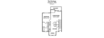 heritage Floor Plan at 450 on Keeneland, Richmond Kentucky