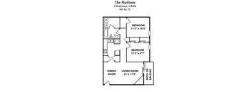 madison Floor Plan at 450 on Keeneland, Richmond
