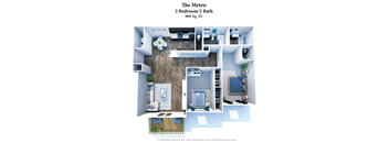 Parkway Trails 2 Bedroom 2 Bath 3D at Parkway Trails, Florence, KY