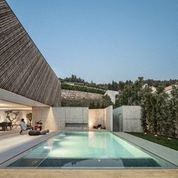 a pool in the middle of a house